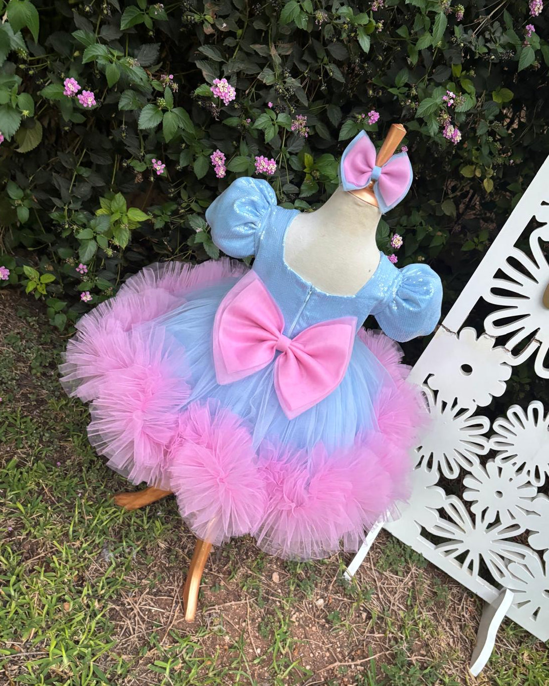 Stitch Kız Çocuk Abiye - Bebek Doğum Günü Elbisesi - ipeqakids – kız çocuk elbisesi