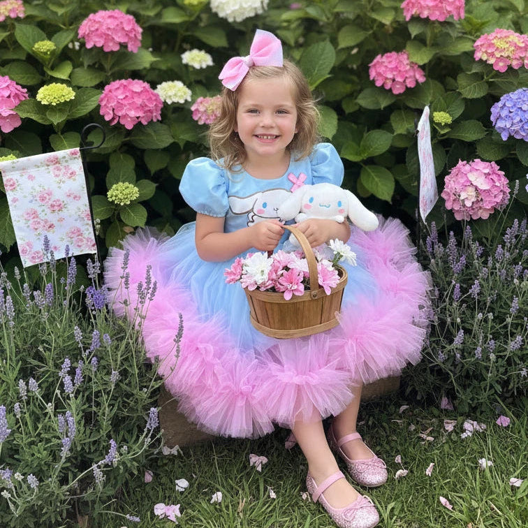 Cinnamoroll Kız Çocuk Abiye - Bebek Doğum Günü Elbisesi - ipeqakids – kız çocuk elbisesi