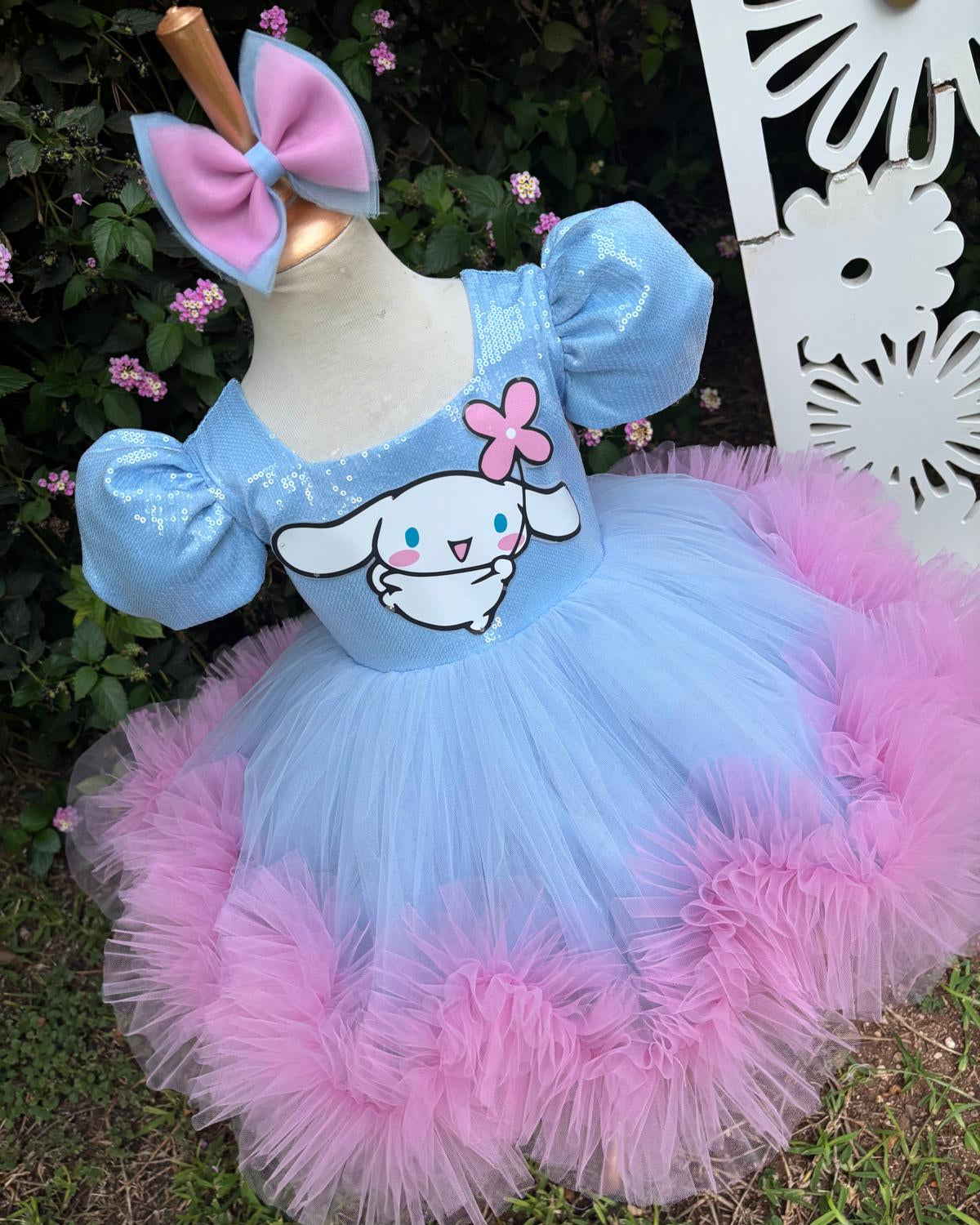 Cinnamoroll Kız Çocuk Abiye - Bebek Doğum Günü Elbisesi - ipeqakids – kız çocuk elbisesi
