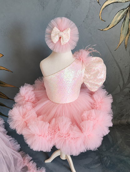 Pudra Beyaz Bebek ve Çocuk Çocuk Abiye - ipeqakids