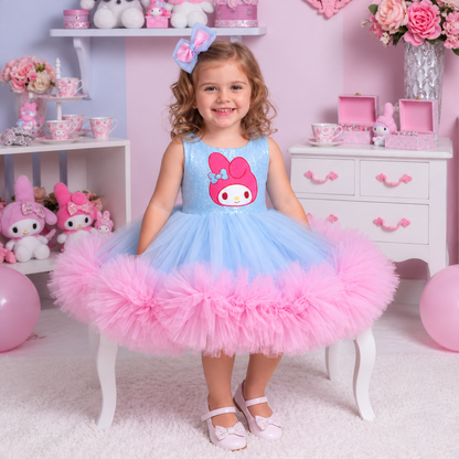 My Melody Kız Çocuk Abiye Kolsuz