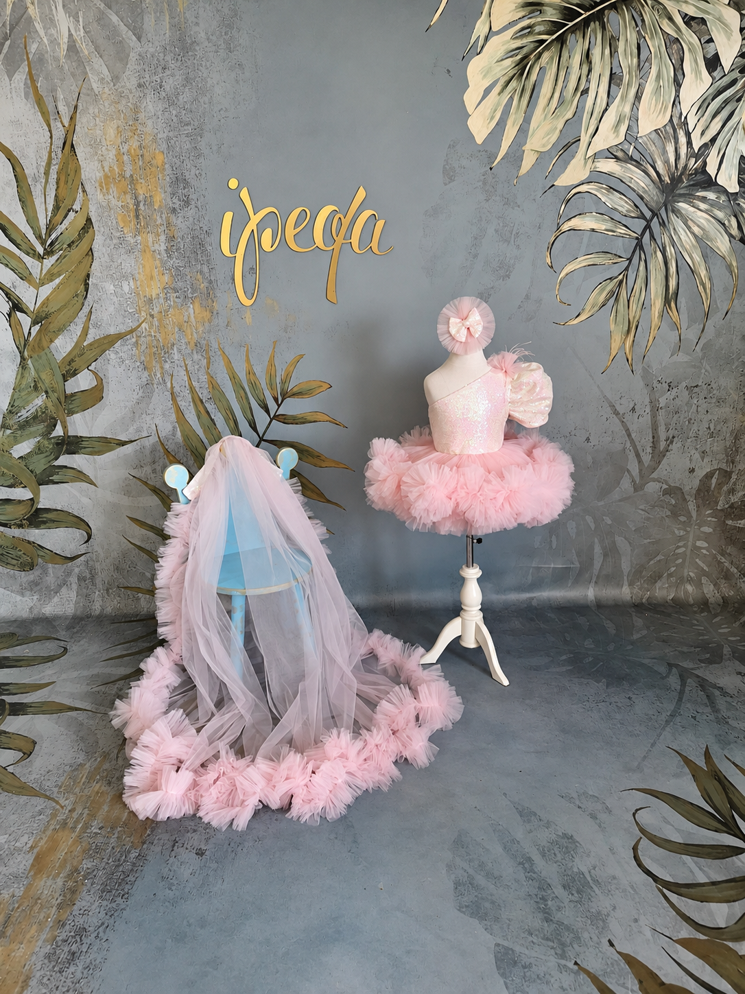 Pudra Beyaz Bebek ve Çocuk Çocuk Abiye - ipeqakids