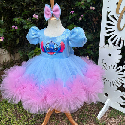 Stitch Kız Çocuk Abiye