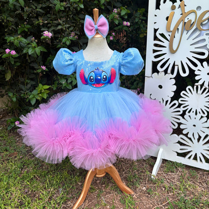 Stitch Kız Çocuk Abiye