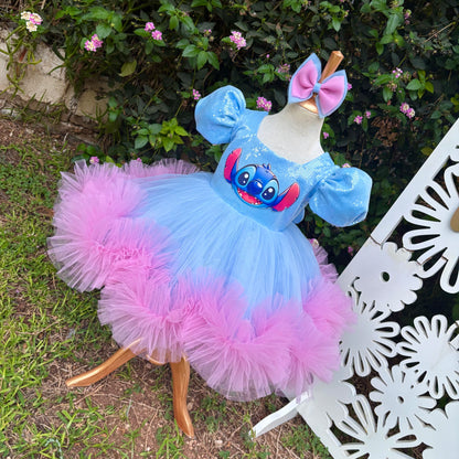 Stitch Kız Çocuk Abiye