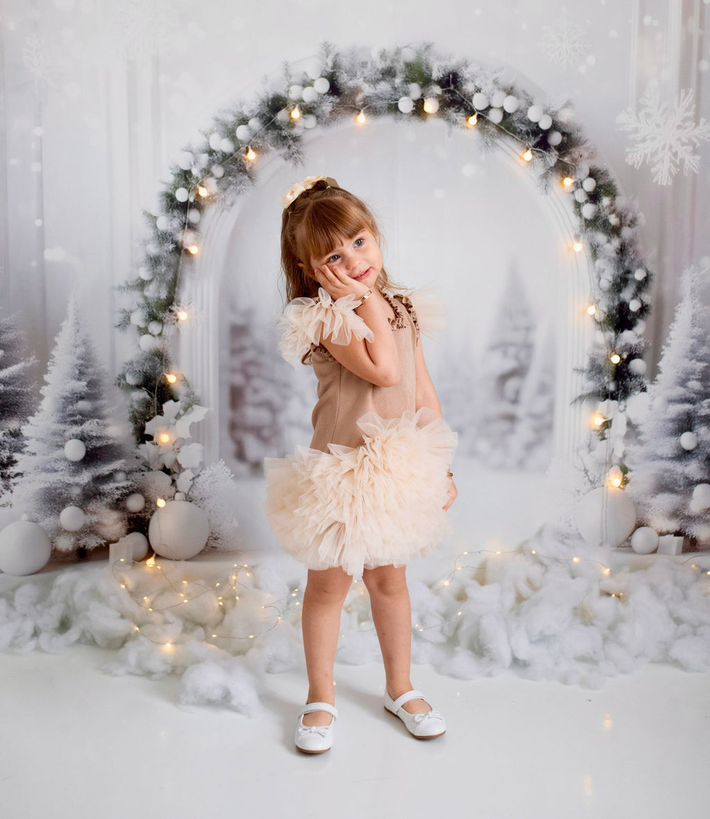 Süet Kız Çocuk Elbisesi - ipeqakids