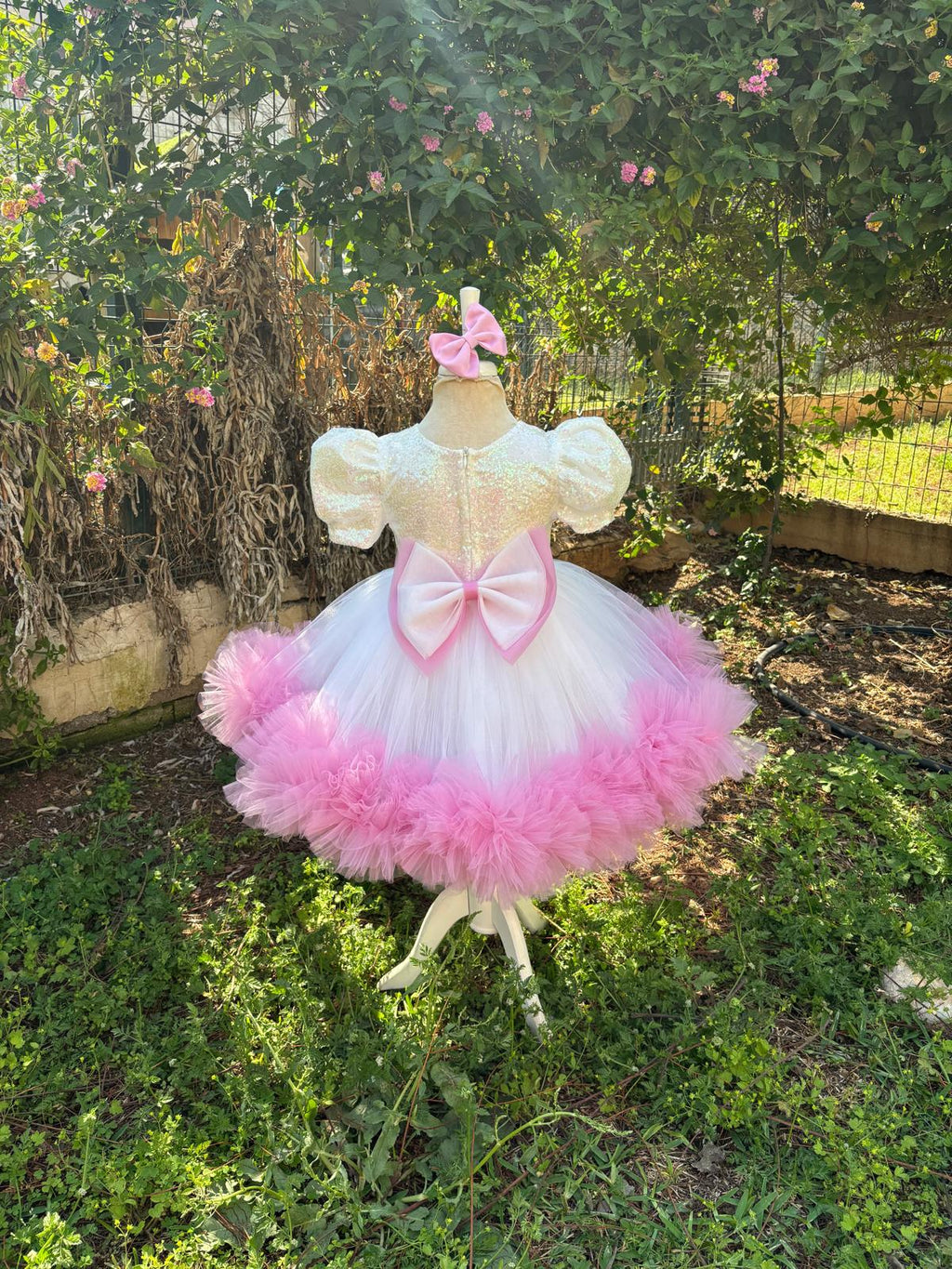 Barbie Kız Çocuk Abiye - Bebek Doğum Günü Elbisesi - ipeqakids