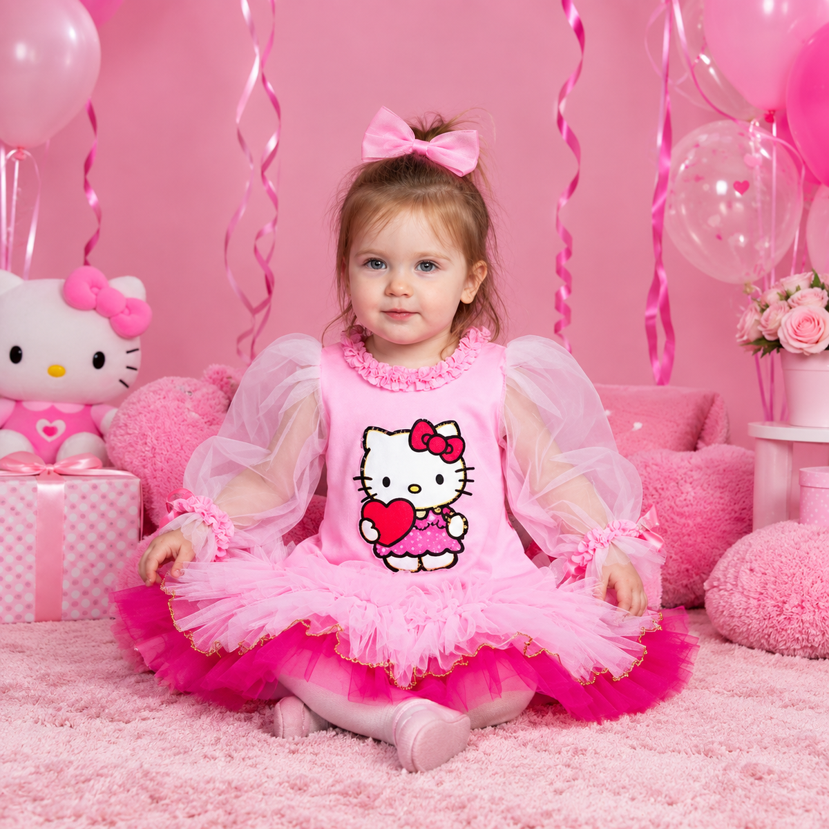 Hello Kitty Kız Çocuk Elbisesi
