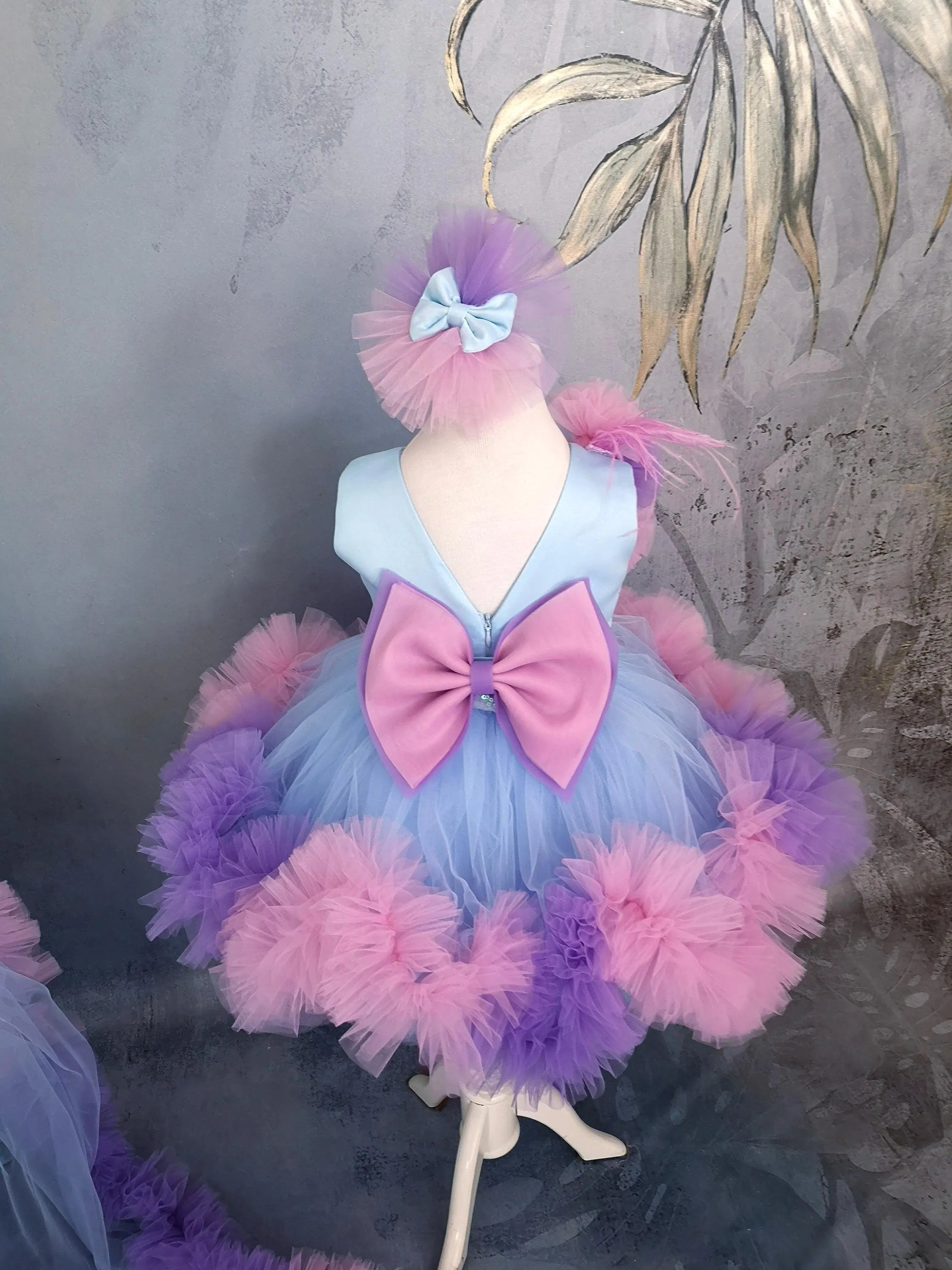 Deniz Kızı Konsept Kız Çocuk Elbisesi - Bebek Doğum Günü Abiye - İpeqakids