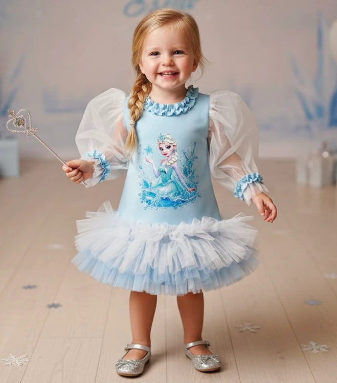 Elsa Kız Çocuk Elbisesi - ipeqakids – kız çocuk elbisesi
