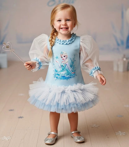 Elsa Kız Çocuk Elbisesi - ipeqakids – kız çocuk elbisesi