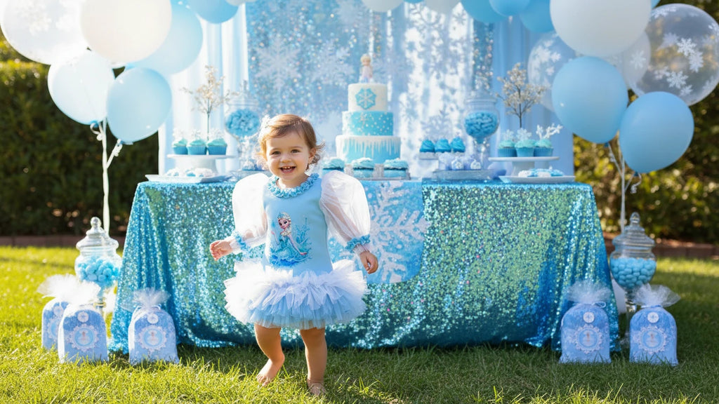 Elsa Temalı Kız Çocuk Elbisesi - ipeqakids – kız çocuk elbisesi