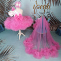 Şeker Pembe Kız Çocuk Elbisesi - Bebek Doğum Günü Abiye - İpeqakids – kız çocuk elbisesi