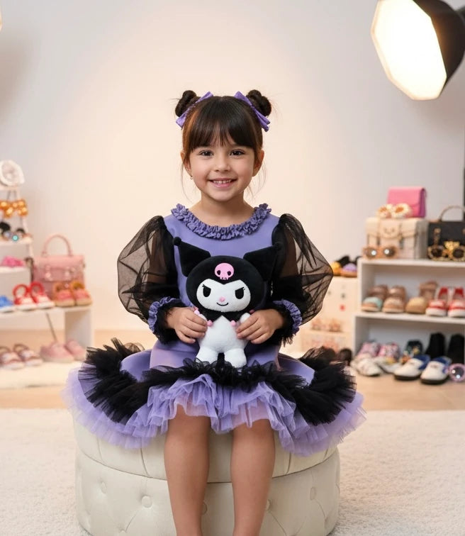 Kuromi Kız Çocuk Elbisesi - ipeqakids – kız çocuk elbisesi