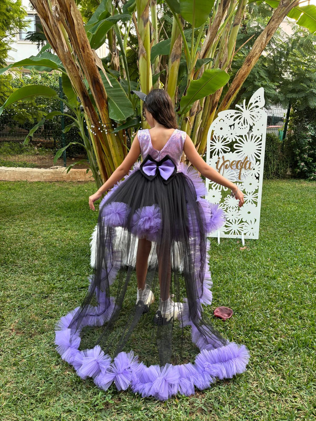 Kuromi Temalı Kız Çocuk Abiye - Bebek Doğum Günü Elbisesi - ipeqakids – kız çocuk elbisesi