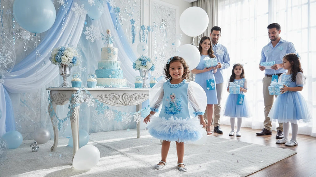 Elsa Temalı Kız Çocuk Elbisesi - ipeqakids – kız çocuk elbisesi