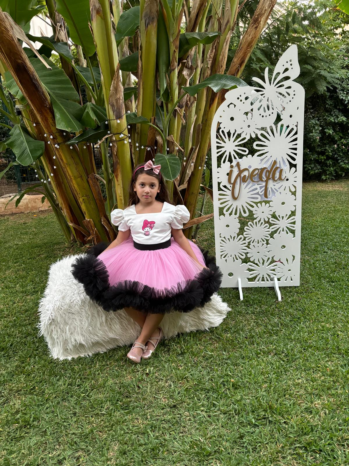 Melody Temalı Kız Çocuk Abiye - Bebek Doğum Günü Elbisesi - ipeqakids – kız çocuk elbisesi