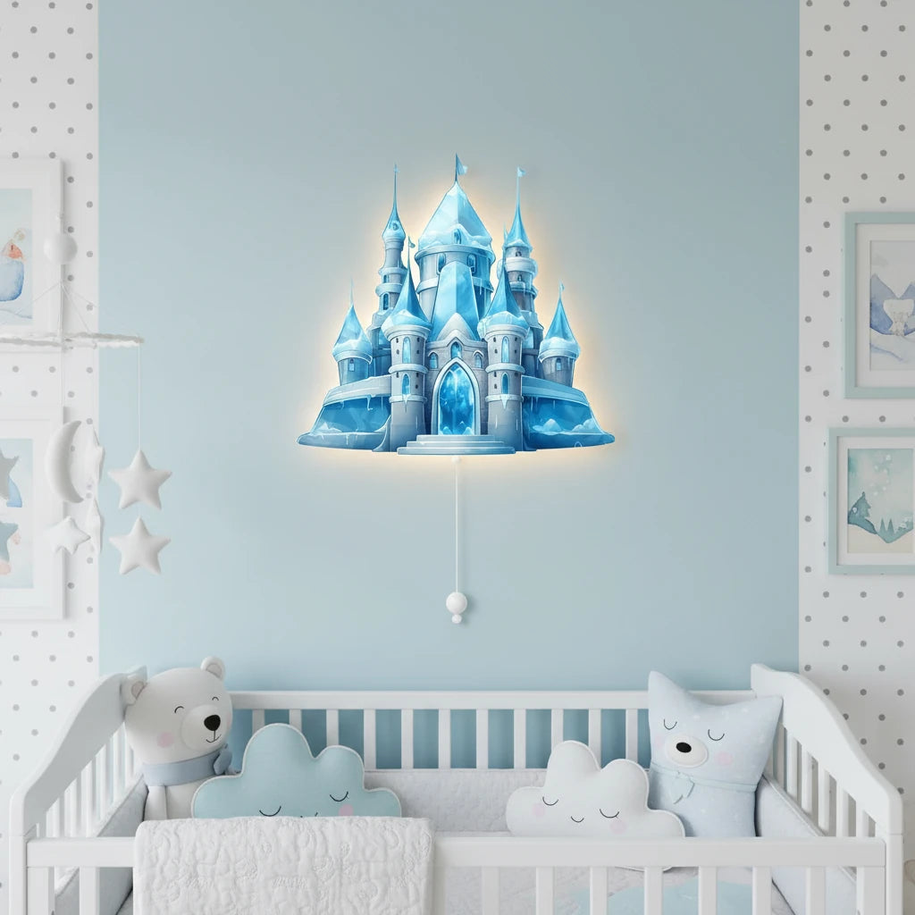 Elsa Şato Pilli Led Işıklı Bebek Odası Ahşap Duvar Dekoru - Gece Lambası – kız çocuk elbisesi