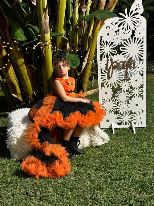 Cadılar Bayramı Balkabağı Kız Çocuk Kostüm - Bebek Doğum Günü Elbisesi - ipeqakids – kız çocuk elbisesi