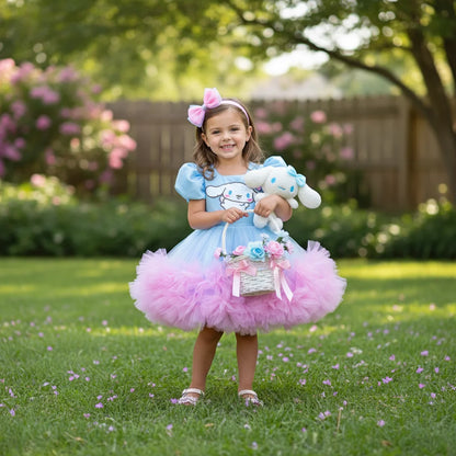 Cinnamoroll Kız Çocuk Abiye - Bebek Doğum Günü Elbisesi - ipeqakids – kız çocuk elbisesi