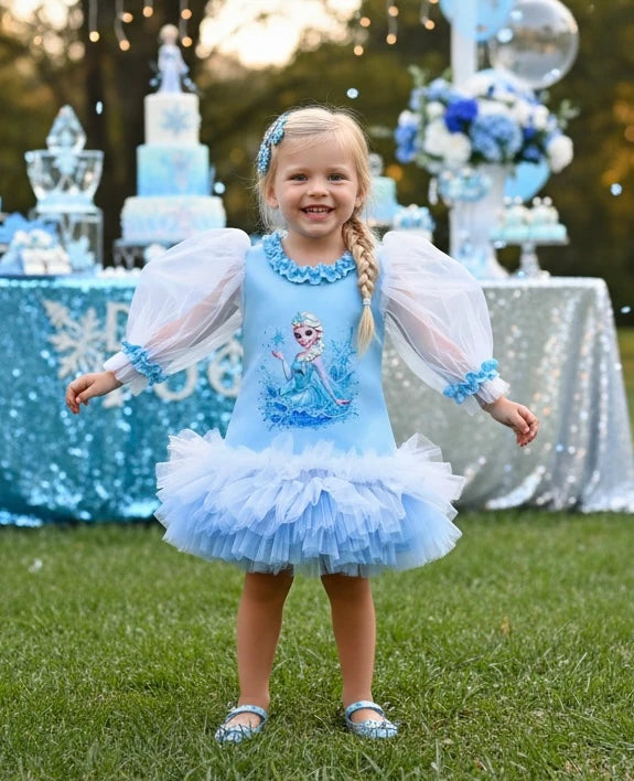 Elsa Kız Çocuk Elbisesi - ipeqakids – kız çocuk elbisesi
