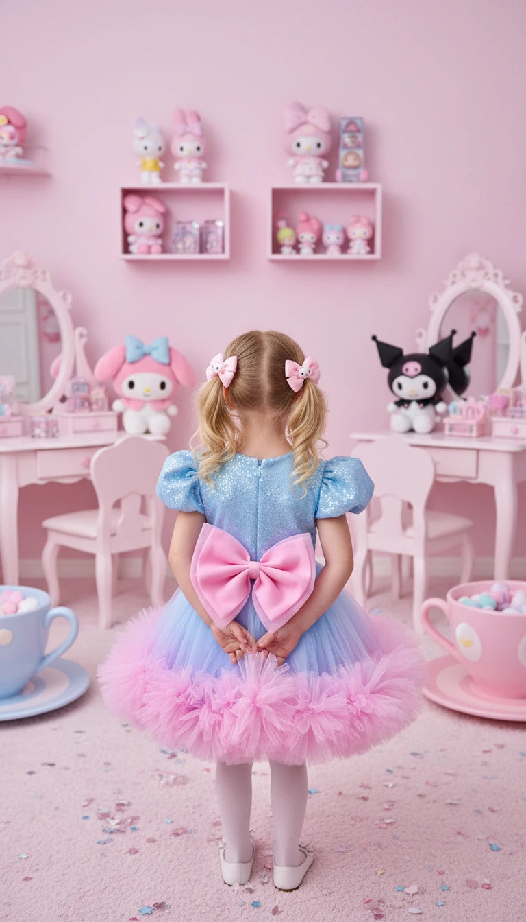 My Melody Kız Çocuk Abiye - Bebek Doğum Günü Elbisesi - ipeqakids – kız çocuk elbisesi