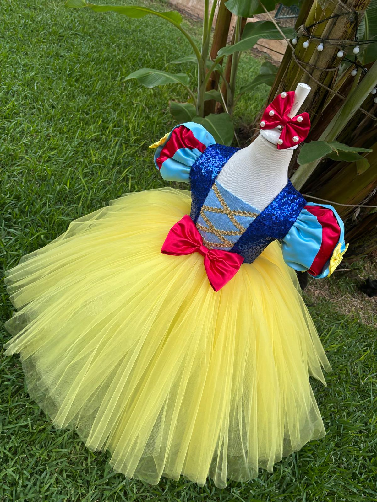 Pamuk Prenses Kız Çocuk Kostümü - Bebek Doğum Günü Elbisesi - ipeqakids – kız çocuk elbisesi