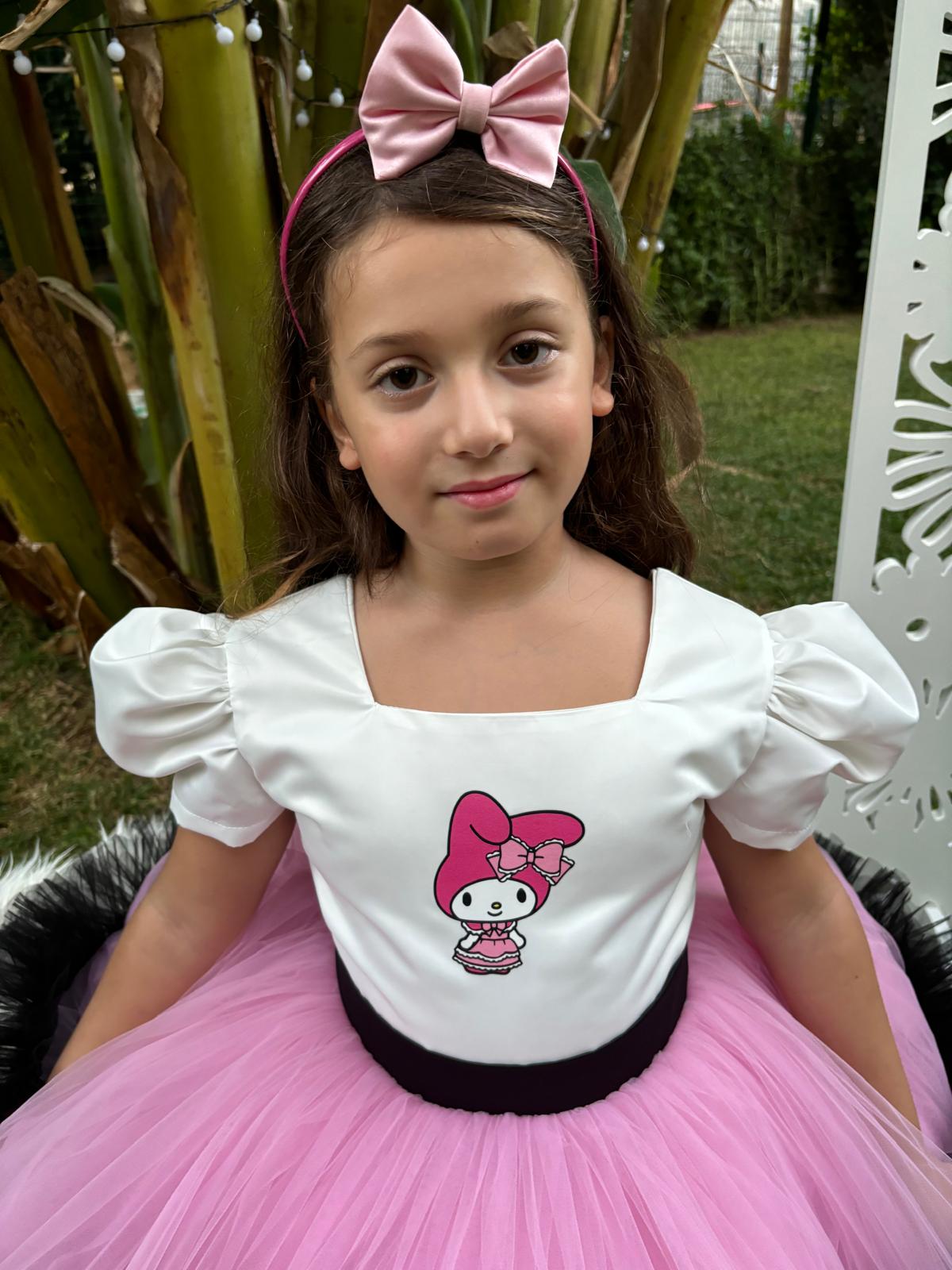 Melody Temalı Kız Çocuk Abiye - Bebek Doğum Günü Elbisesi - ipeqakids – kız çocuk elbisesi