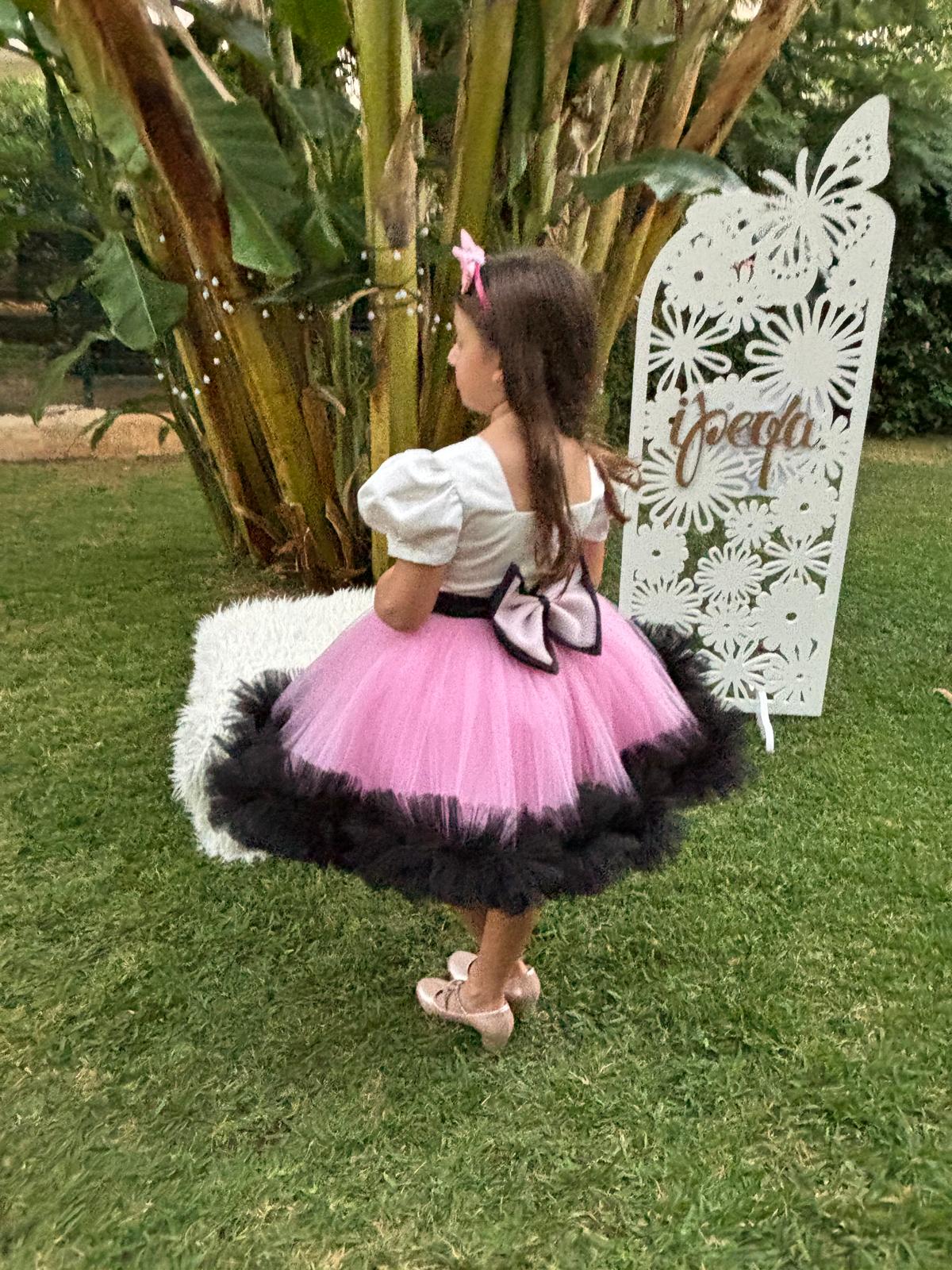 Melody Temalı Kız Çocuk Abiye - Bebek Doğum Günü Elbisesi - ipeqakids – kız çocuk elbisesi