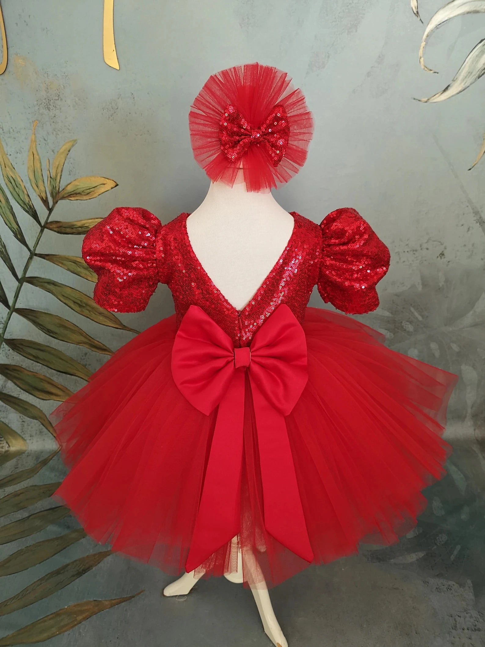 Kırmızı Yılbaşı Kız Çocuk Elbisesi - ipeqakids – kız çocuk elbisesi