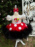 Minnie Mouse Kız Çocuk Kostümü - Bebek Doğum Günü Elbisesi - ipeqakids – kız çocuk elbisesi