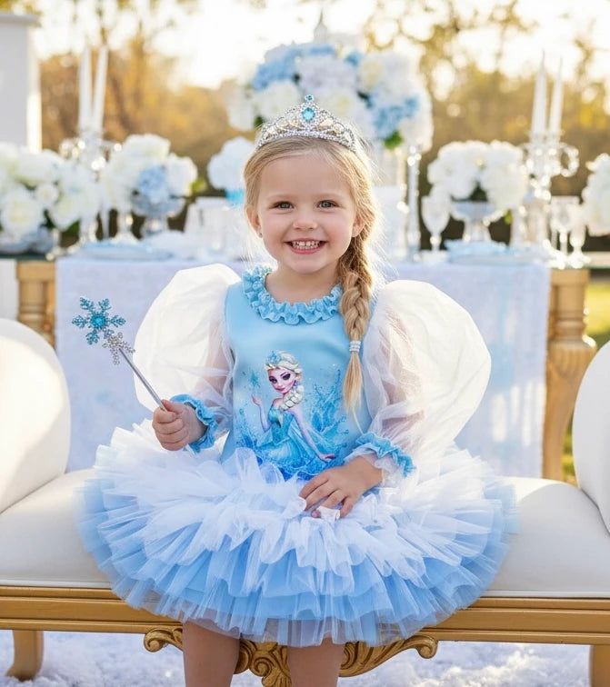 Elsa Kız Çocuk Elbisesi - ipeqakids – kız çocuk elbisesi