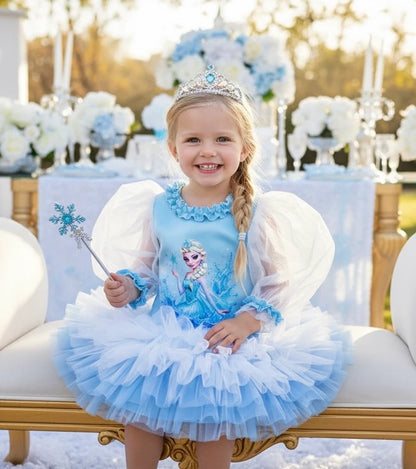 Elsa Kız Çocuk Elbisesi - ipeqakids – kız çocuk elbisesi