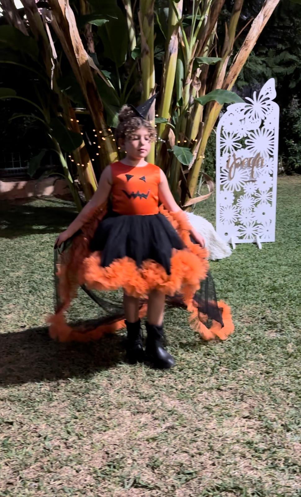 Cadılar Bayramı Balkabağı Kız Çocuk Kostüm - Bebek Doğum Günü Elbisesi - ipeqakids – kız çocuk elbisesi