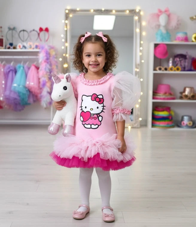 Hello Kitty Kız Çocuk Elbisesi - ipeqakids – kız çocuk elbisesi