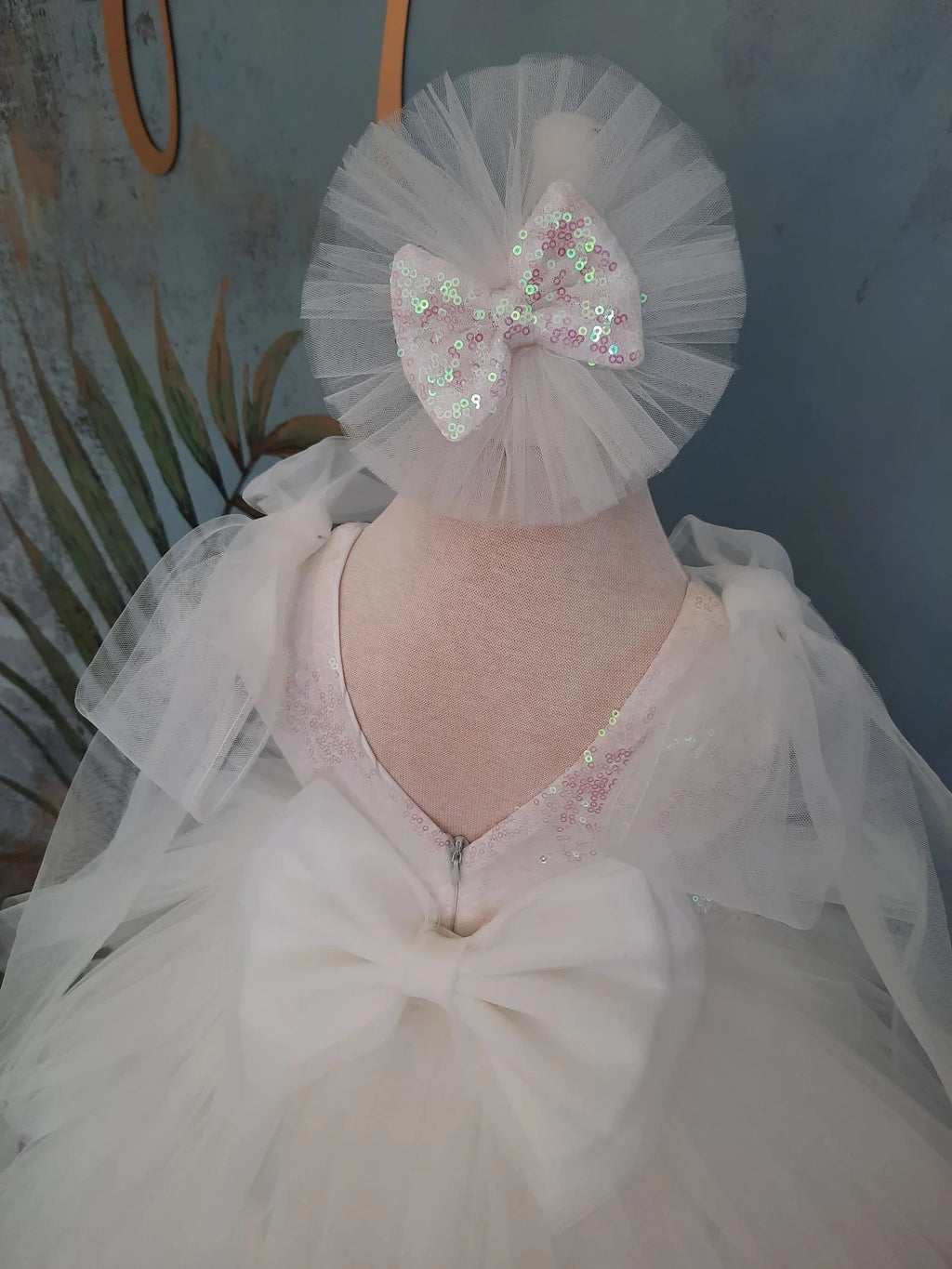 Beyaz Kız Çocuk Düğün Elbisesi - Bebek Abiye - ipeqakids – kız çocuk elbisesi