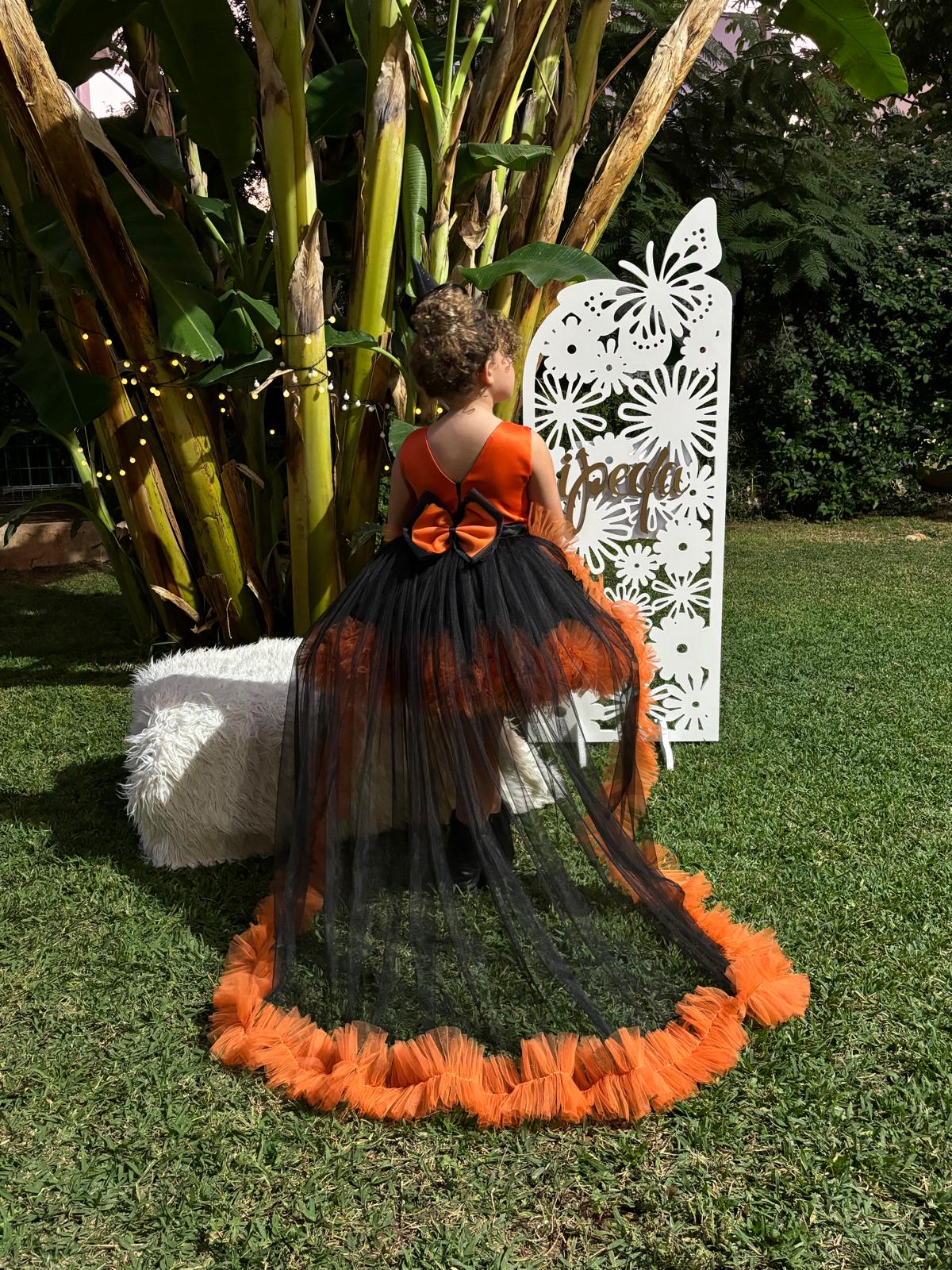 Cadılar Bayramı Balkabağı Kız Çocuk Kostüm - Bebek Doğum Günü Elbisesi - ipeqakids – kız çocuk elbisesi