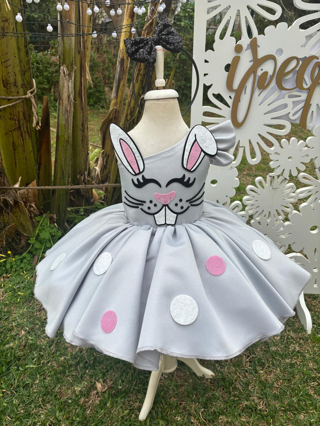 Tavşanlı Kız Çocuk Abiye - Bebek Parti Kostümü - ipeqakids – kız çocuk elbisesi