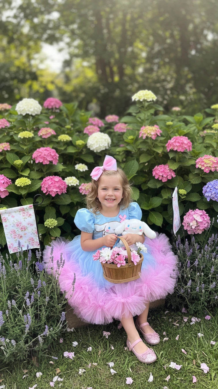 Cinnamoroll Kız Çocuk Abiye - Bebek Doğum Günü Elbisesi - ipeqakids – kız çocuk elbisesi