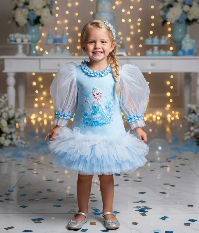 Elsa Kız Çocuk Elbisesi - ipeqakids – kız çocuk elbisesi