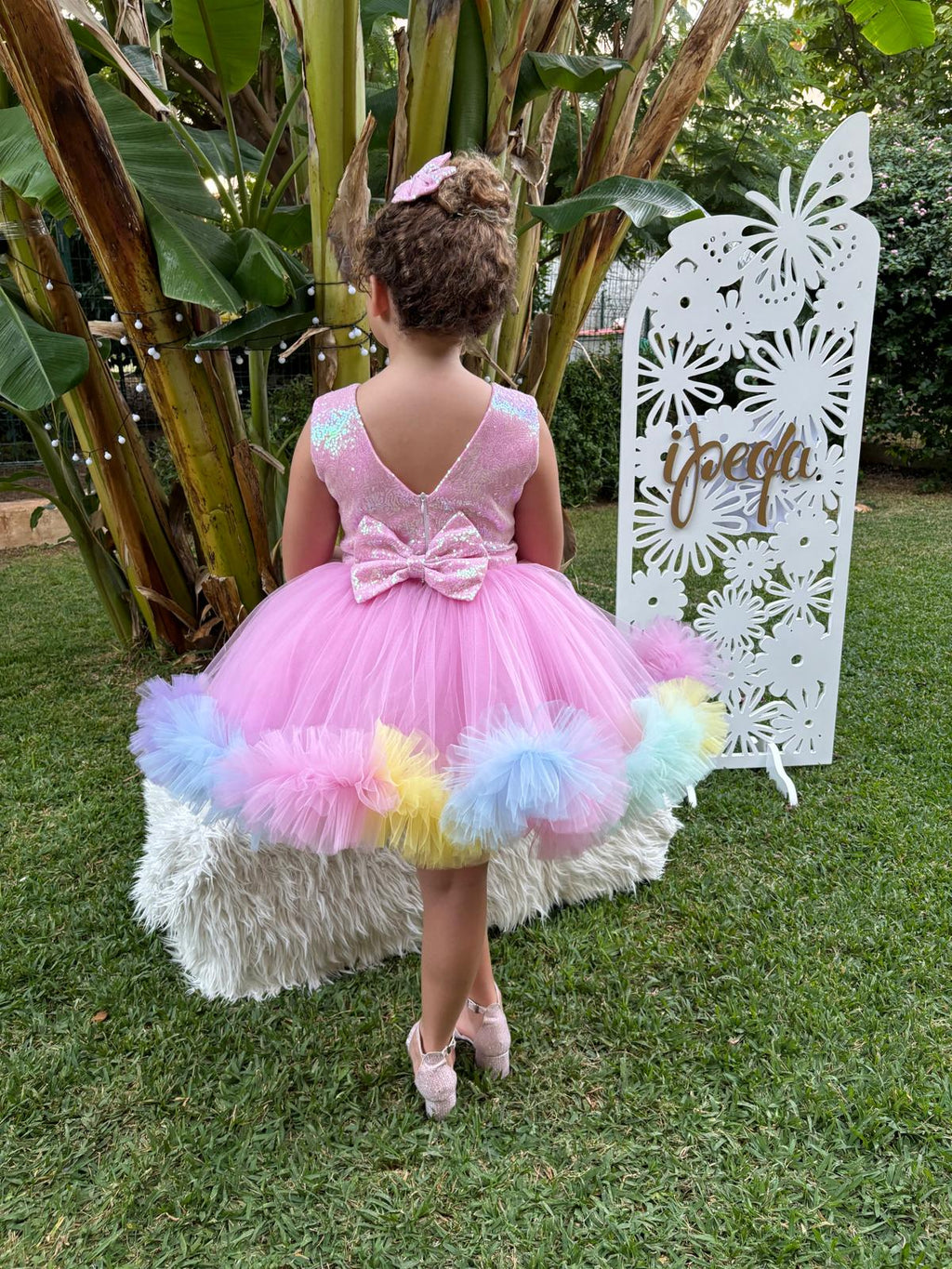 Cinnamoroll Temalı Kız Çocuk Abiye - Bebek Doğum Günü Elbisesi - ipeqakids – kız çocuk elbisesi