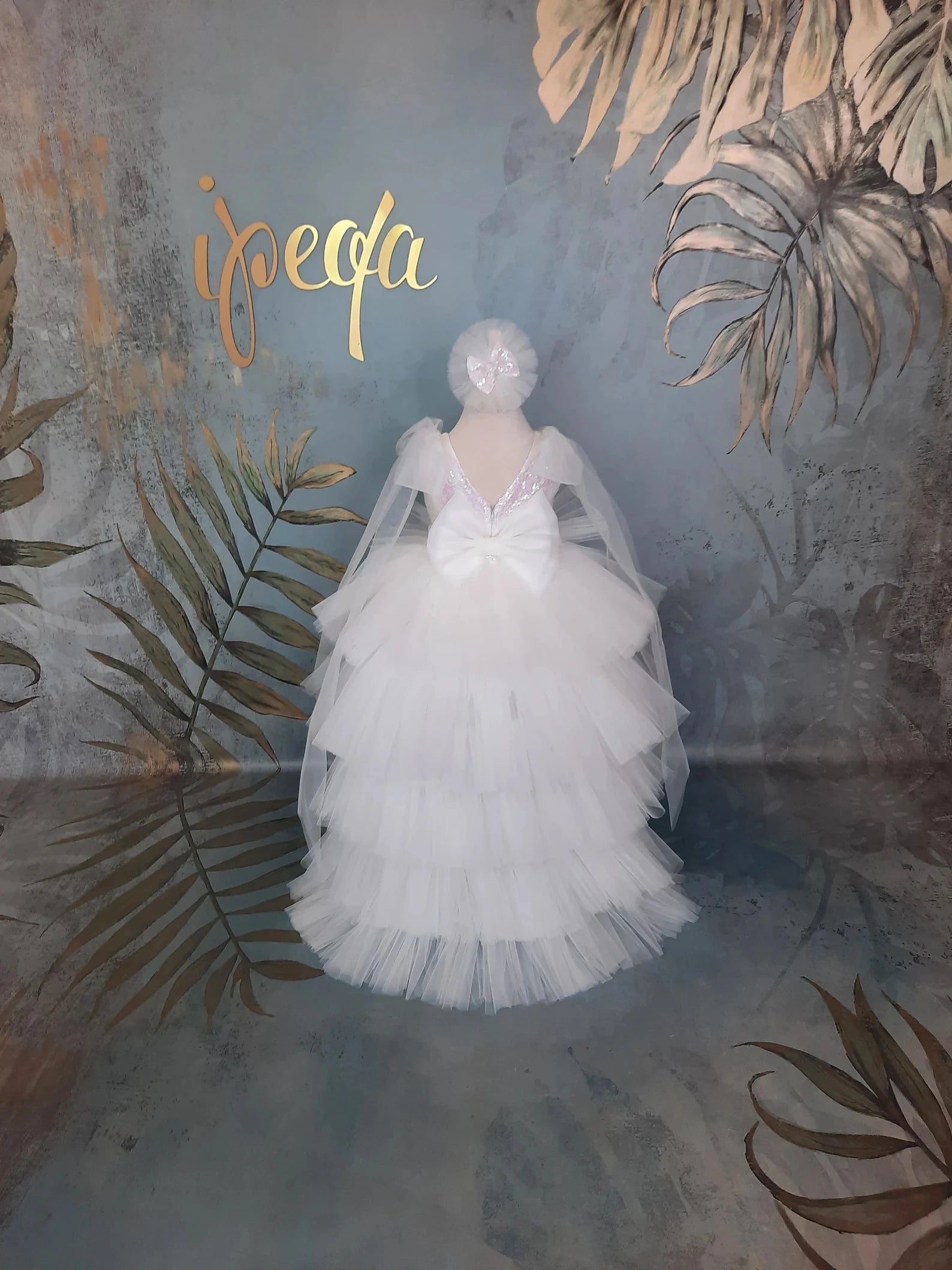 Beyaz Kız Çocuk Düğün Elbisesi - Bebek Abiye - ipeqakids – kız çocuk elbisesi