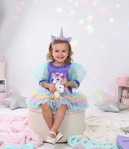 Unicorn Kız Çocuk Elbisesi - ipeqakids – kız çocuk elbisesi