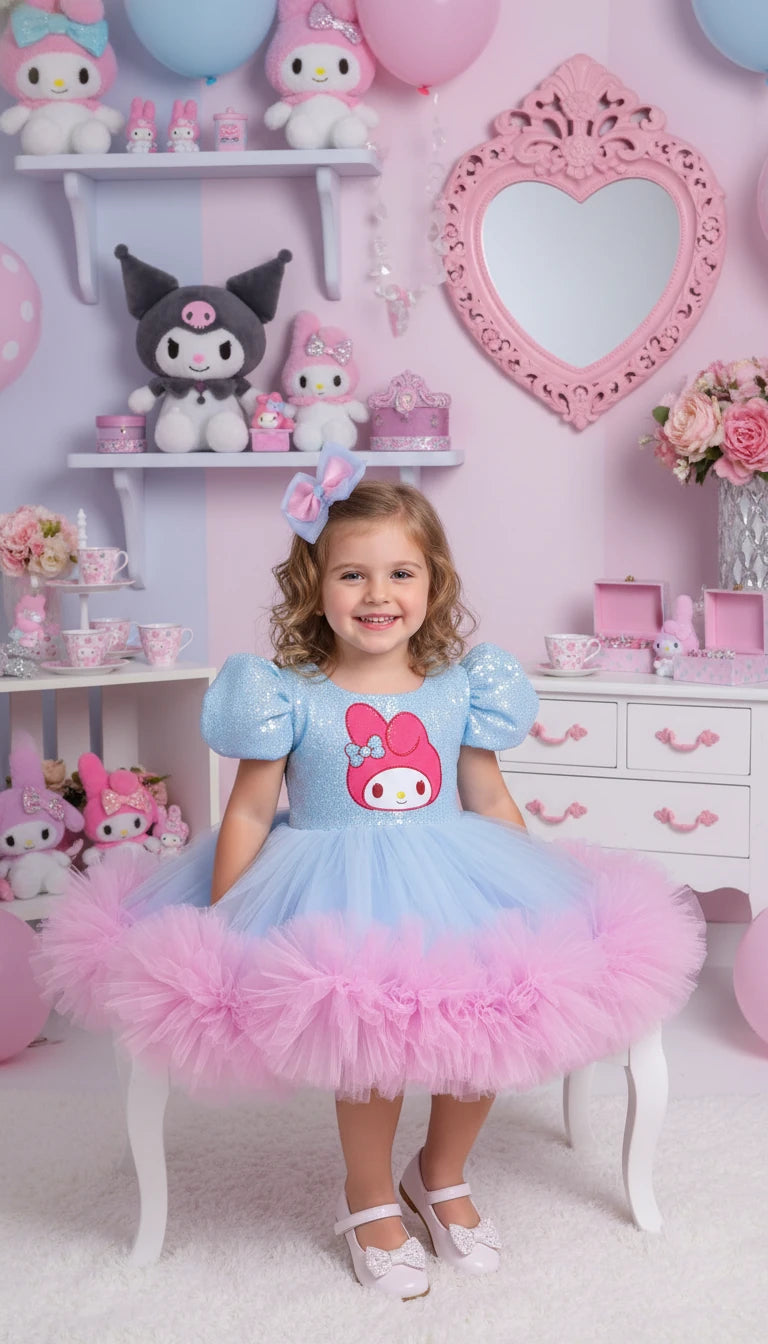 My Melody Kız Çocuk Abiye - Bebek Doğum Günü Elbisesi - ipeqakids – kız çocuk elbisesi