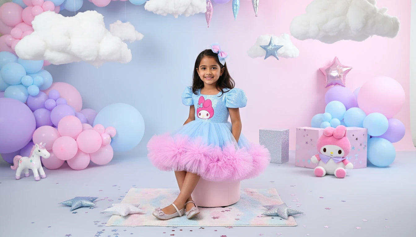 My Melody Kız Çocuk Abiye - Bebek Doğum Günü Elbisesi - ipeqakids – kız çocuk elbisesi