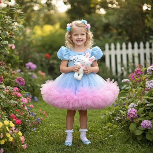 Cinnamoroll Kız Çocuk Abiye - Bebek Doğum Günü Elbisesi - ipeqakids – kız çocuk elbisesi