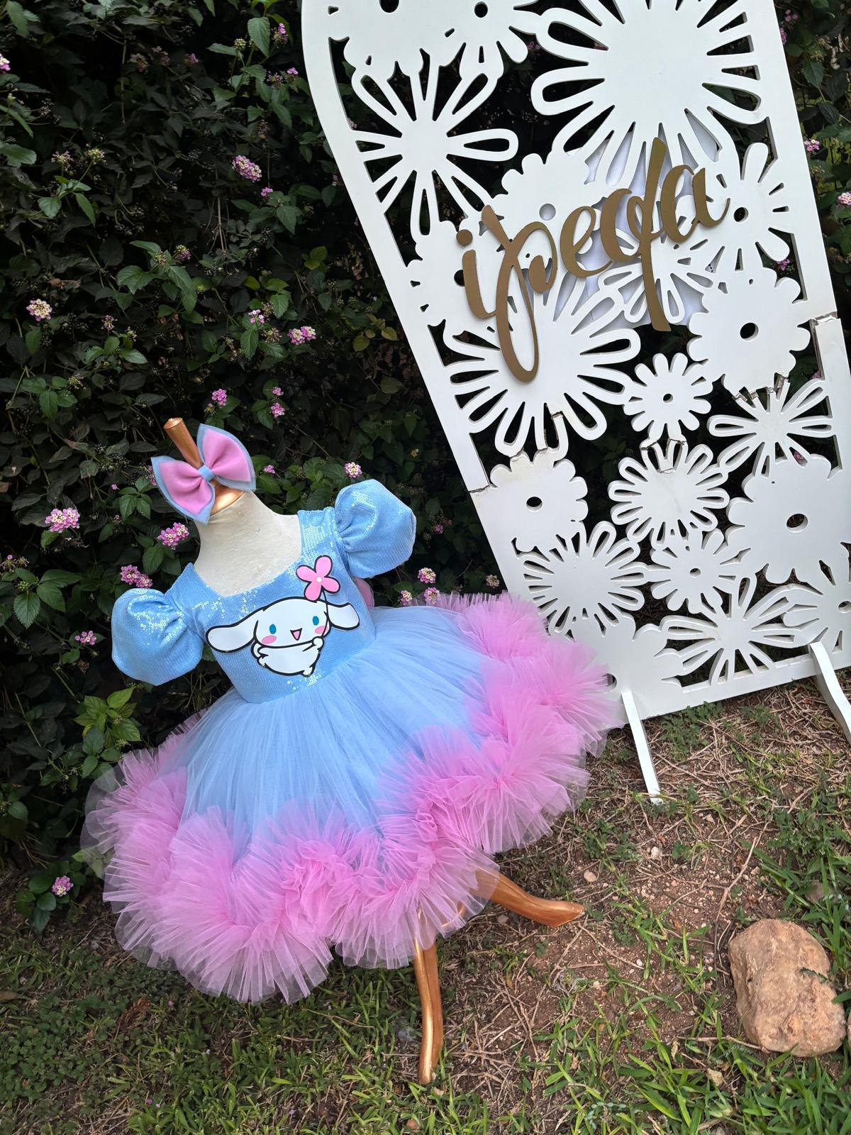 Cinnamoroll Kız Çocuk Abiye - Bebek Doğum Günü Elbisesi - ipeqakids – kız çocuk elbisesi