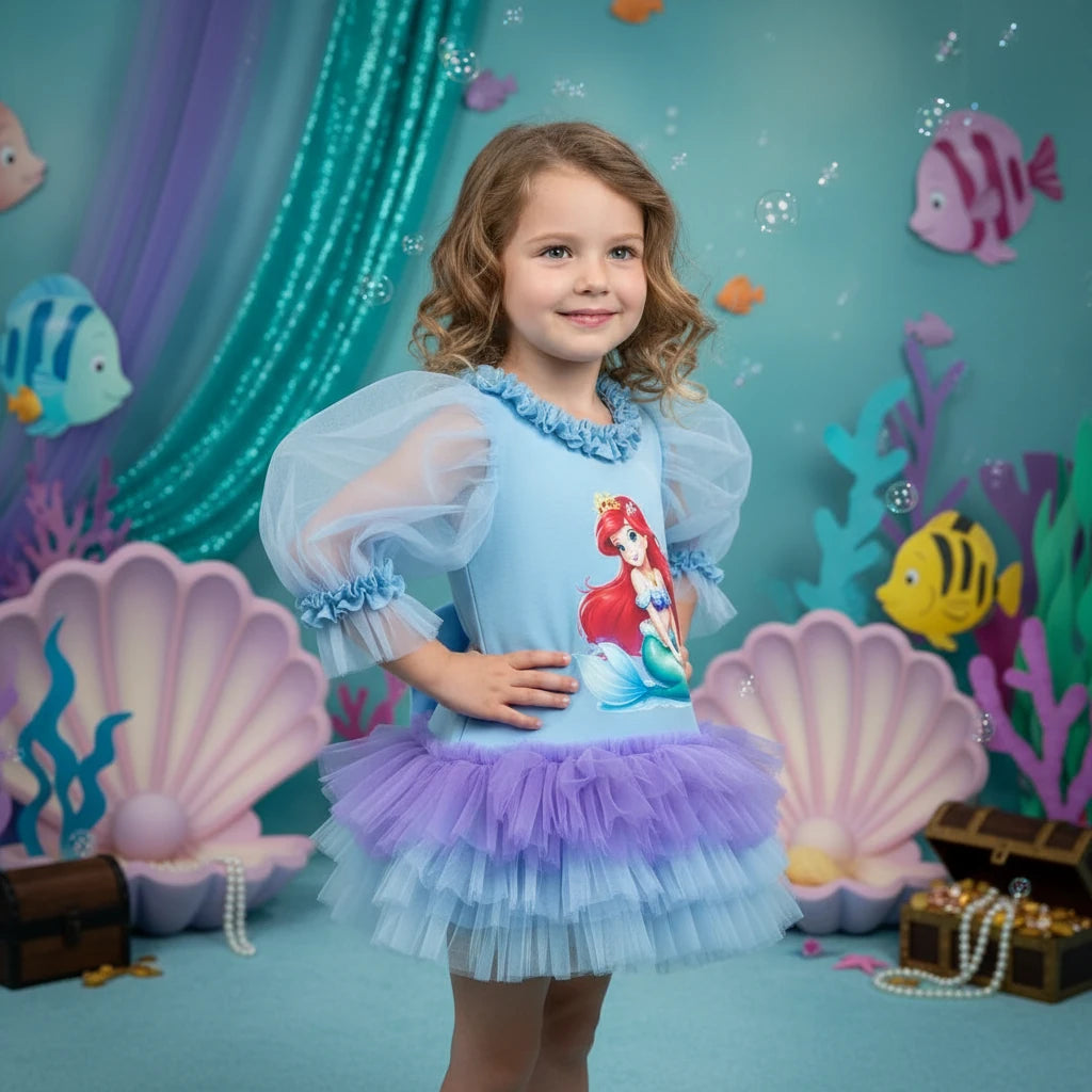 Ariel Denizkızı Kız Çocuk Elbisesi - ipeqakids – kız çocuk elbisesi