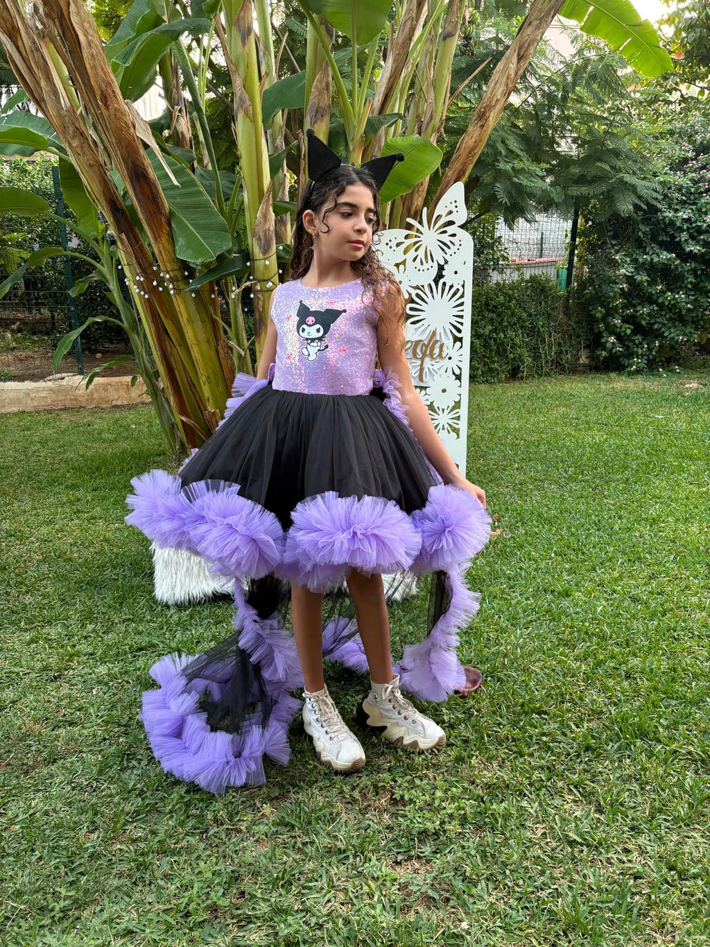 Kuromi Temalı Kız Çocuk Abiye - Bebek Doğum Günü Elbisesi - ipeqakids – kız çocuk elbisesi