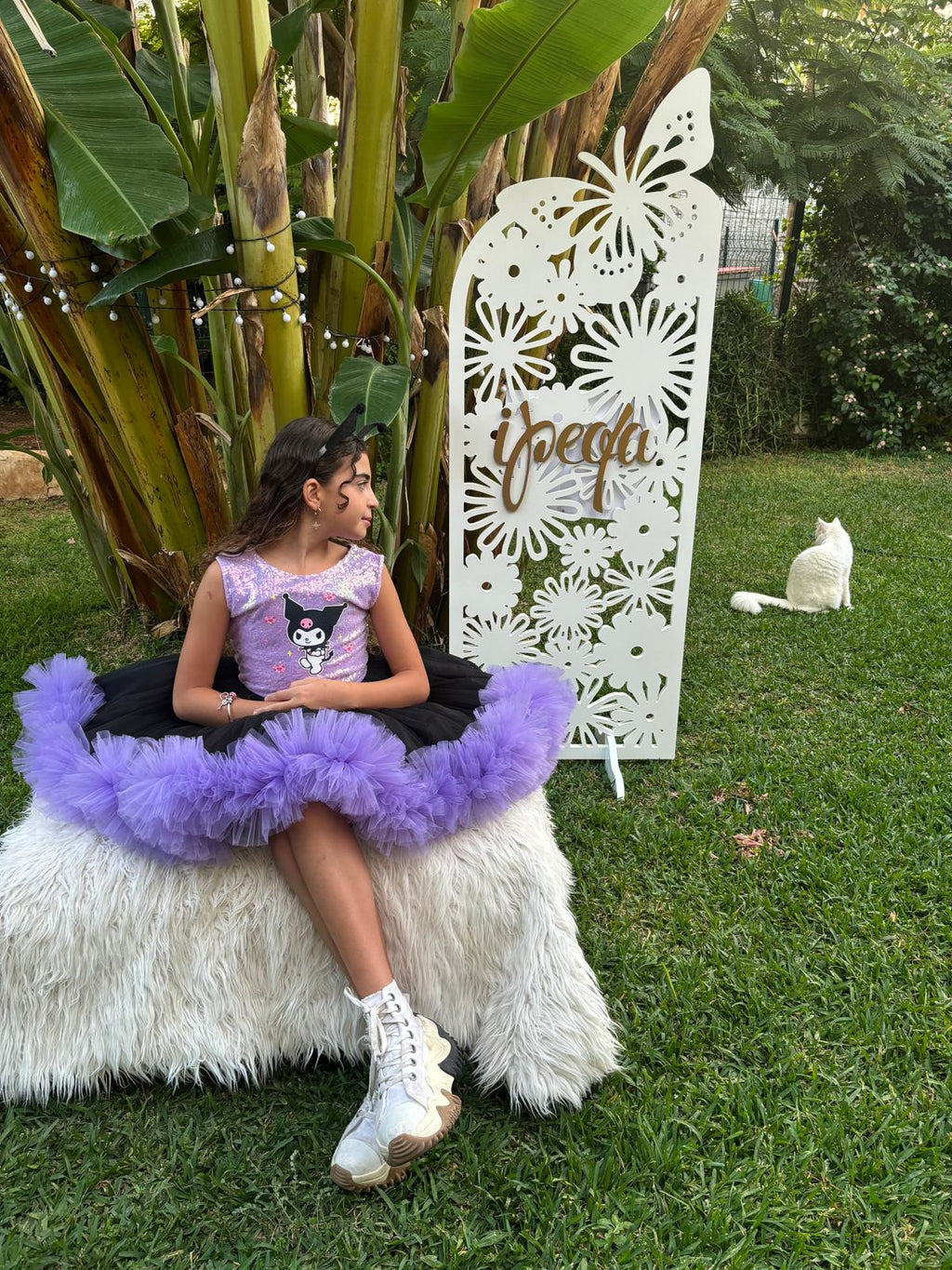 Kuromi Temalı Kız Çocuk Abiye - Bebek Doğum Günü Elbisesi - ipeqakids – kız çocuk elbisesi